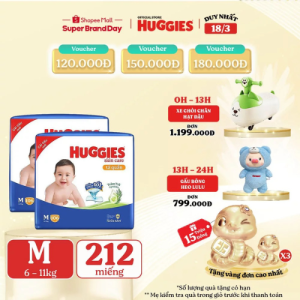 SIÊU DEAL HOT Combo 2 Tã Quần Huggies Skincare Mega Jumbo GIẢM SỐC MUA NGAY KẺO LỠ